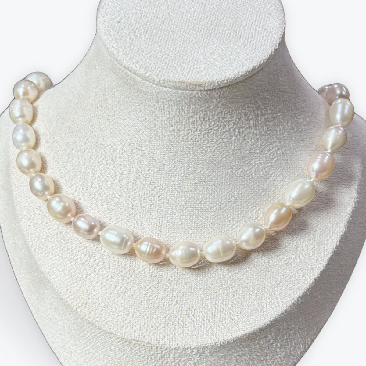 Collier Perles De Culture  Avec Noeuds