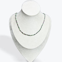 Collier Rubis sur Zoïsite Facetté - 2