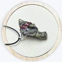 Pendentif Jaspe Sang de Dragon - Dragon