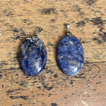 Pendentif Dumortierite Ovale