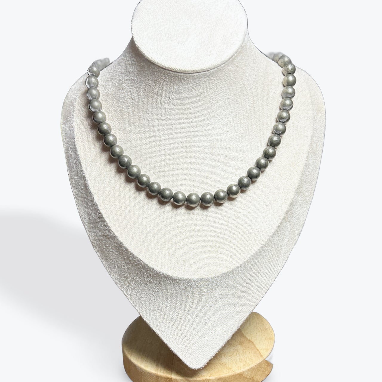 Collier Pyrite 8mm