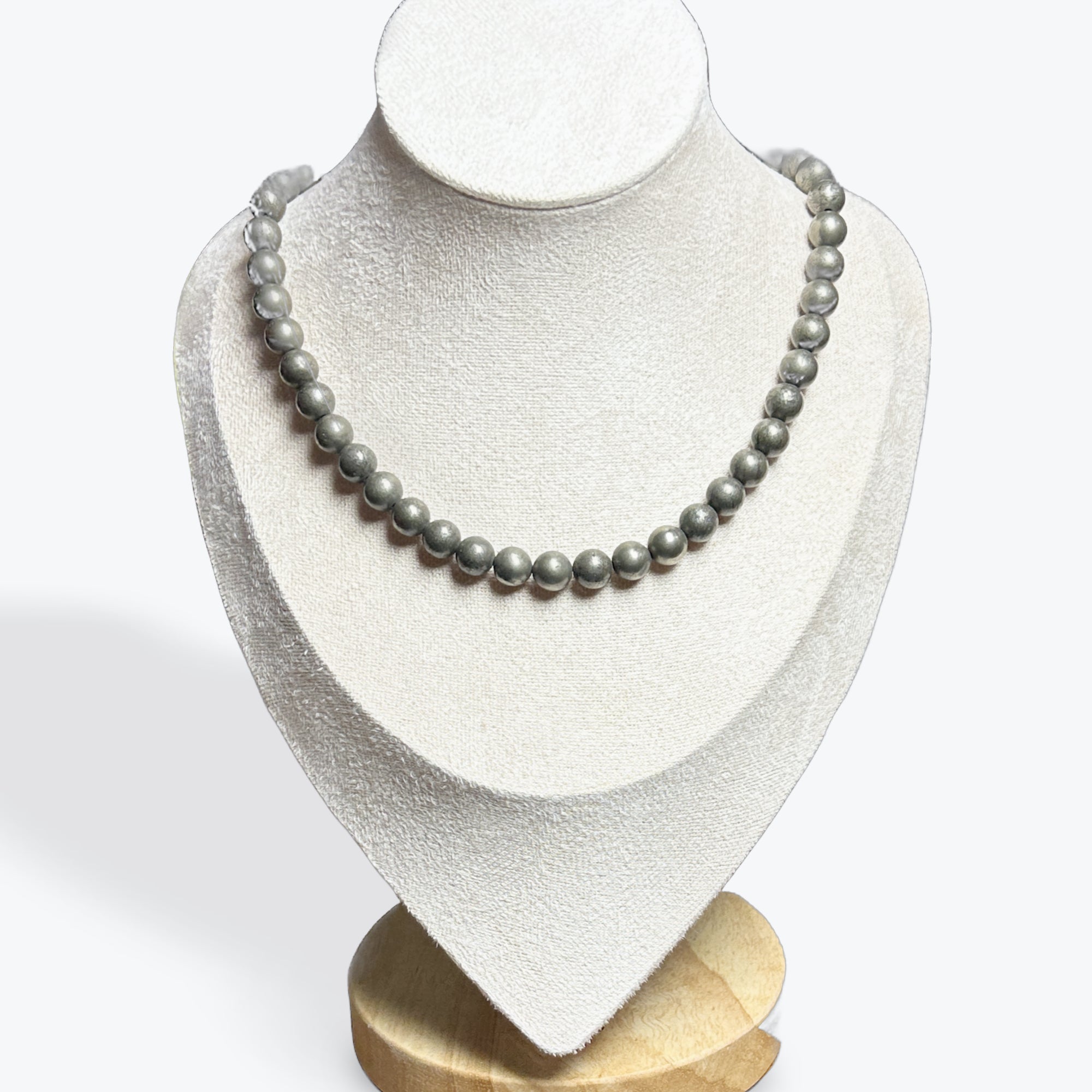 Collier Pyrite 8 mm