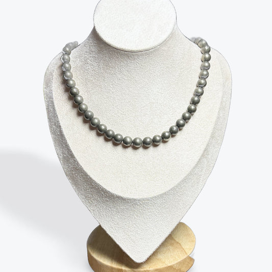 Collier Pyrite 8 mm