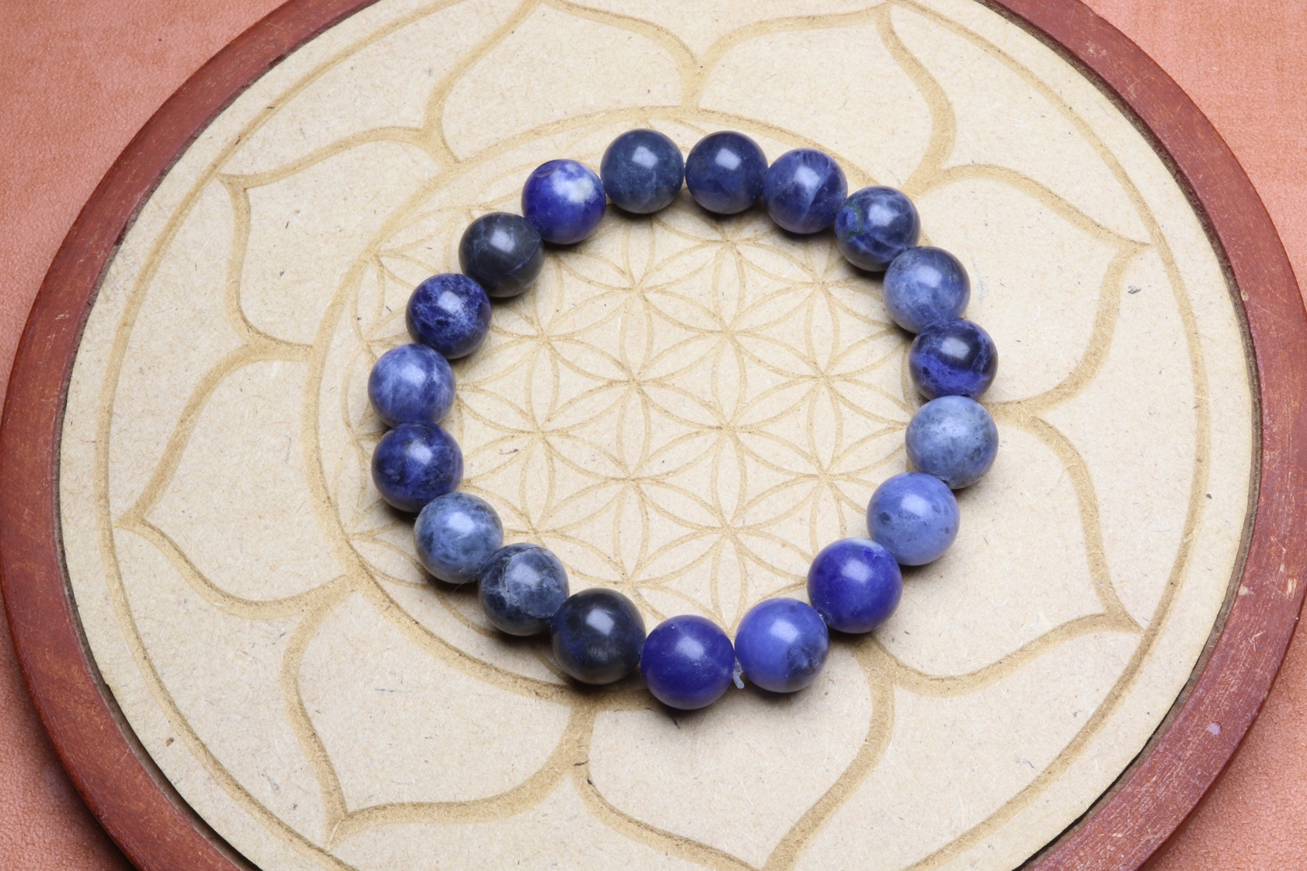 Bracelet en Sodalite - Communication et Sérénité 10mm