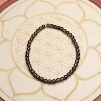 Bracelet en Quartz Fumé - Ancrage et Protection 4mm