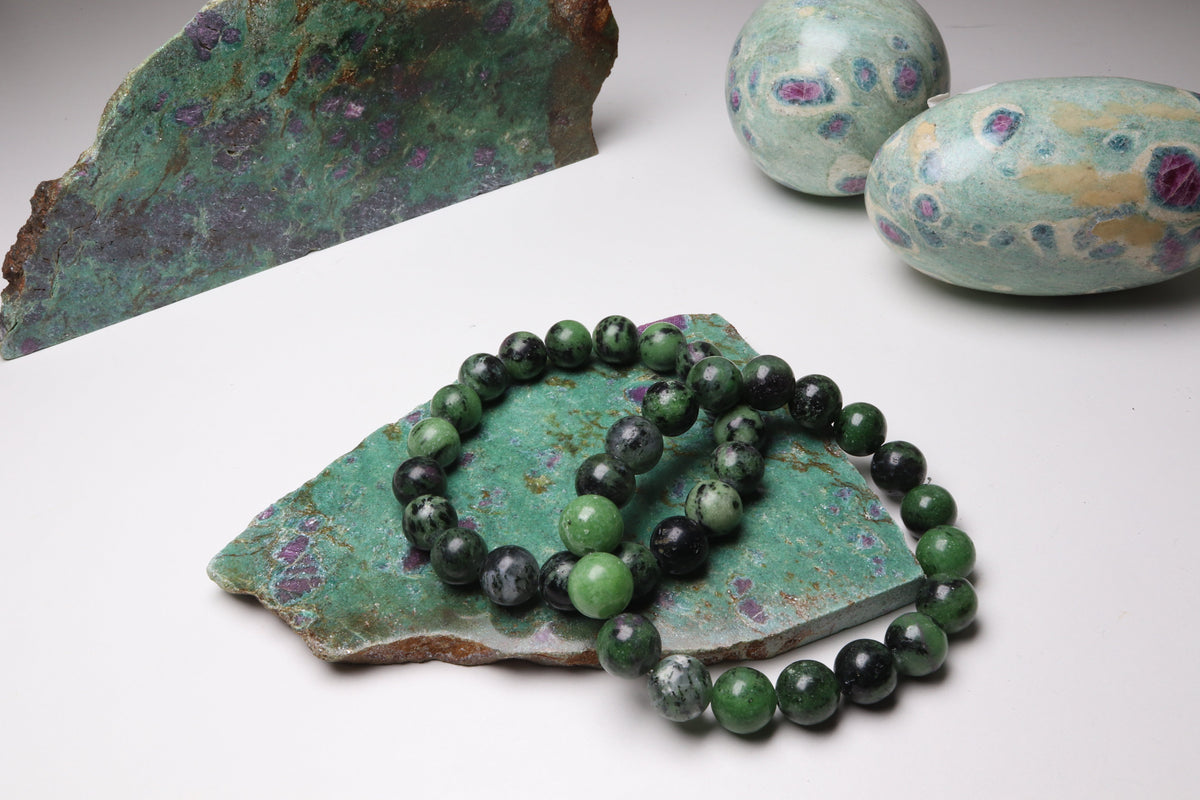 Bracelet Rubis sur Zoïsite
