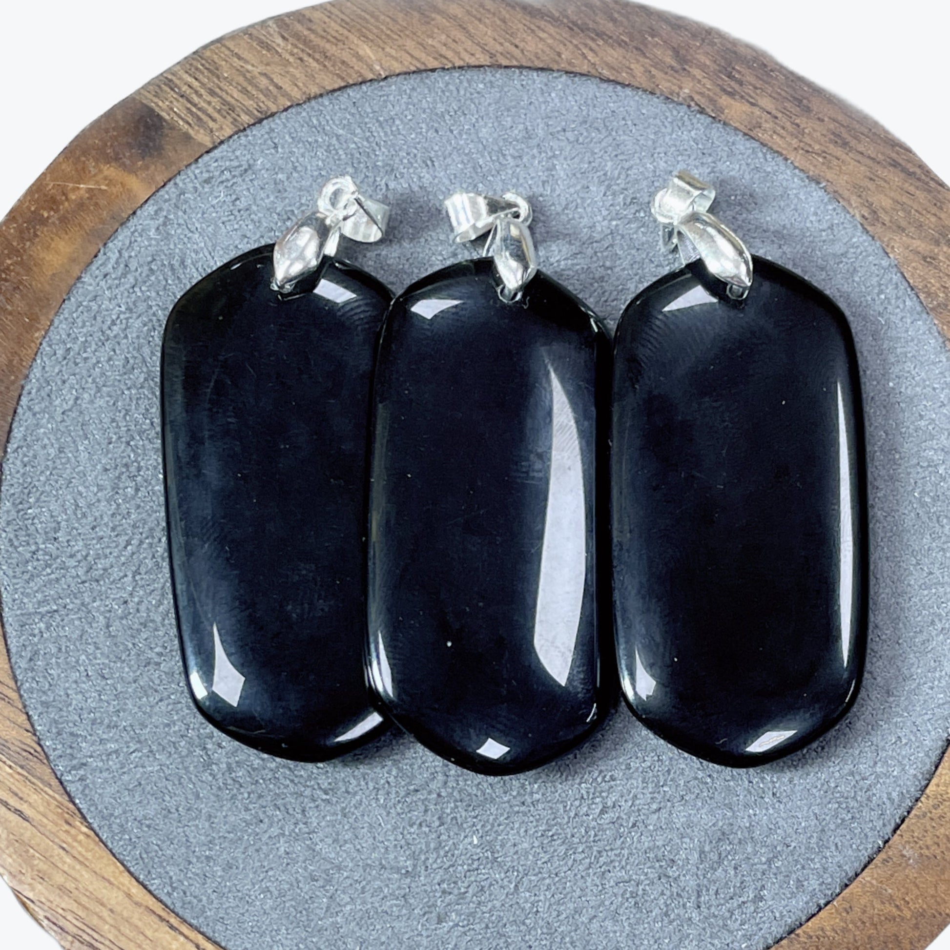 Pendentif Obsidienne Rectangle