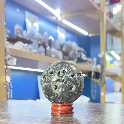 Sphère moyenne en Pyrite - 2