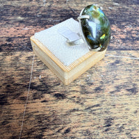 Bague Labradorite ovale -taille ajustable