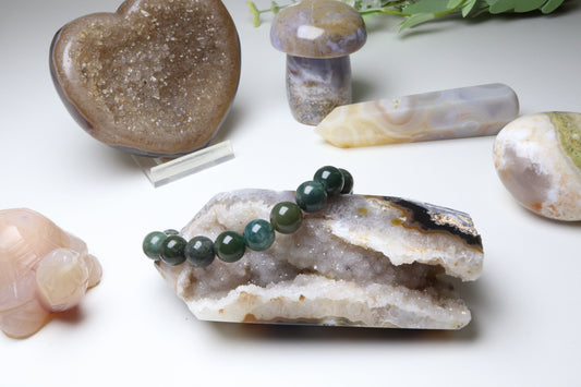 Bracelet Agate Mousse 8 mm