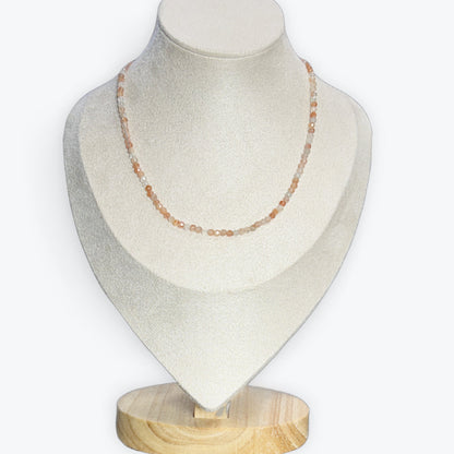 Collier pierre de soleil facetté – photo 4