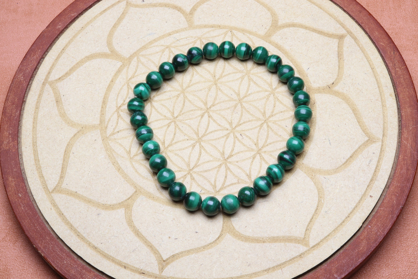 Bracelet en Malachite - Transformation et Guérison 6mm