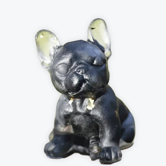 Figurine en résine Bulldog | 5,5cm - Obsidienne