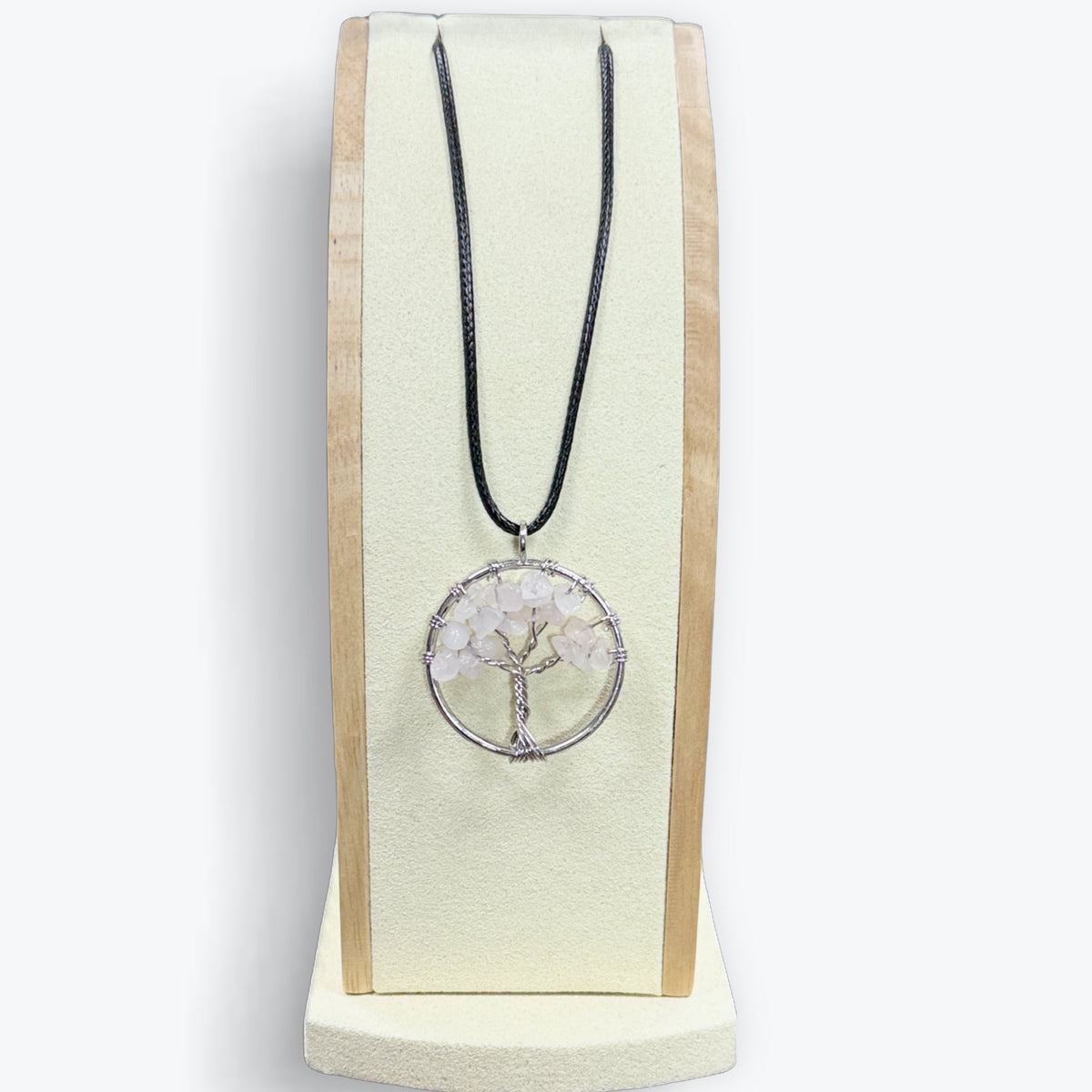 Pendentif Quartz Rose Arbre De Vie – photo 8
