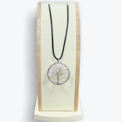 Pendentif Quartz Rose Arbre De Vie – photo 8