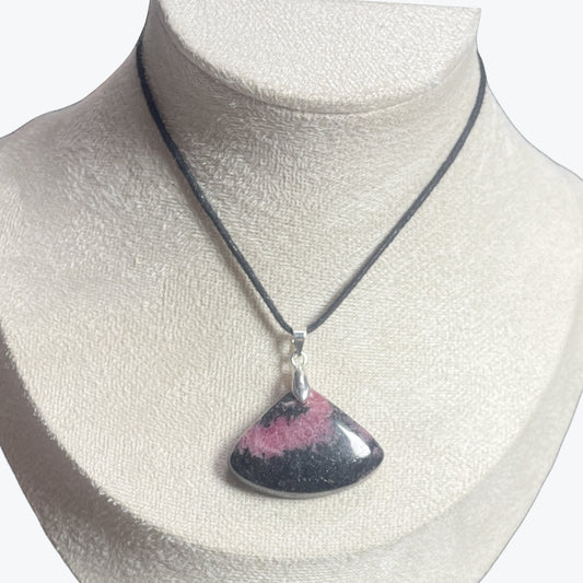 pendentif Rhodonite goutte