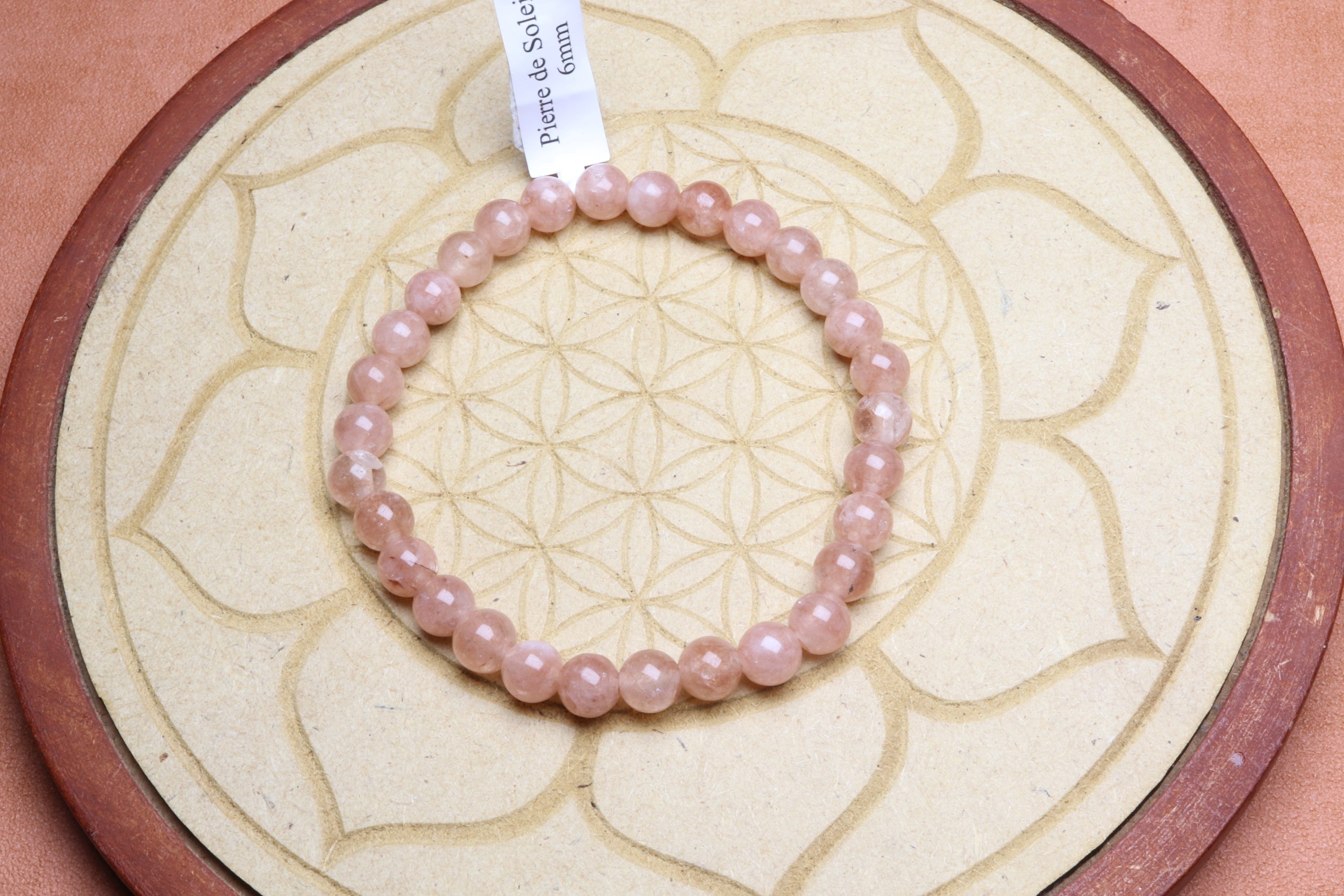 Bracelet en Pierre de Soleil - Joie et Positivité 6mm