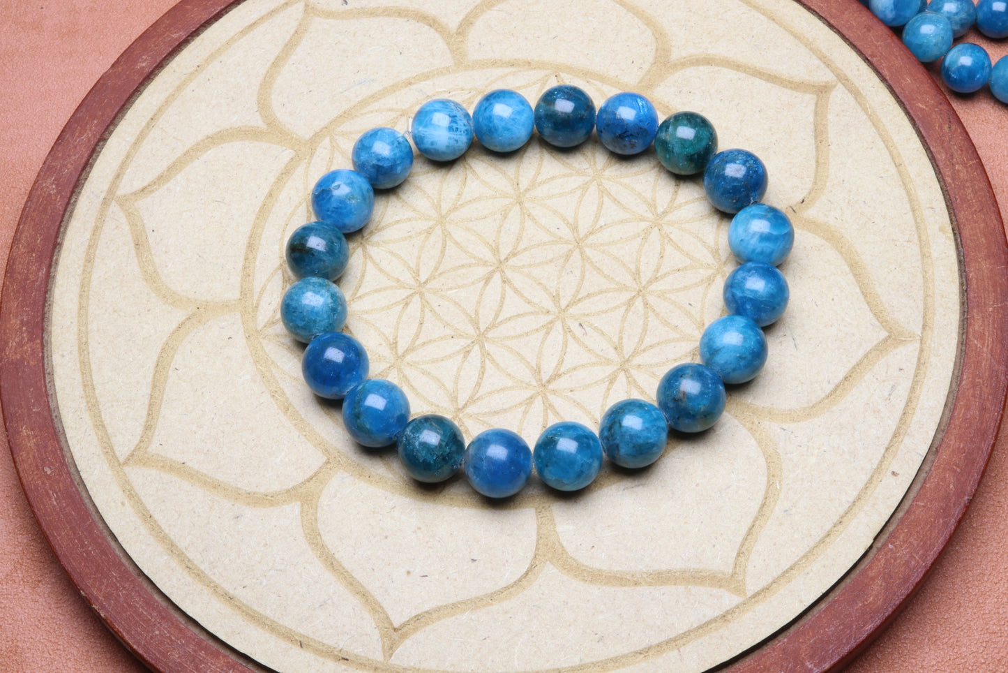 Bracelet en Apatite - Harmonie et Concentration 10mm