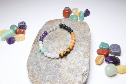 Bracelet 7 Chakras 6 mm