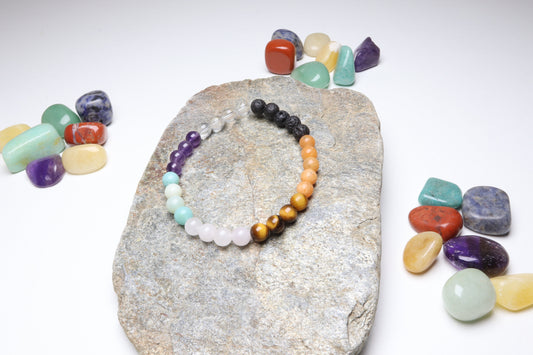 Bracelet 7 Chakras 6 mm