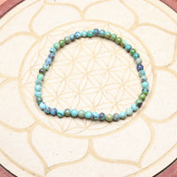 Bracelet Turquoise Naturelle Stabilisée 4mm