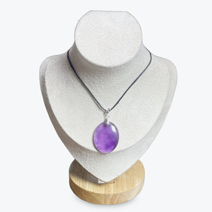 Pendentif Améthyste ovale – photo 2