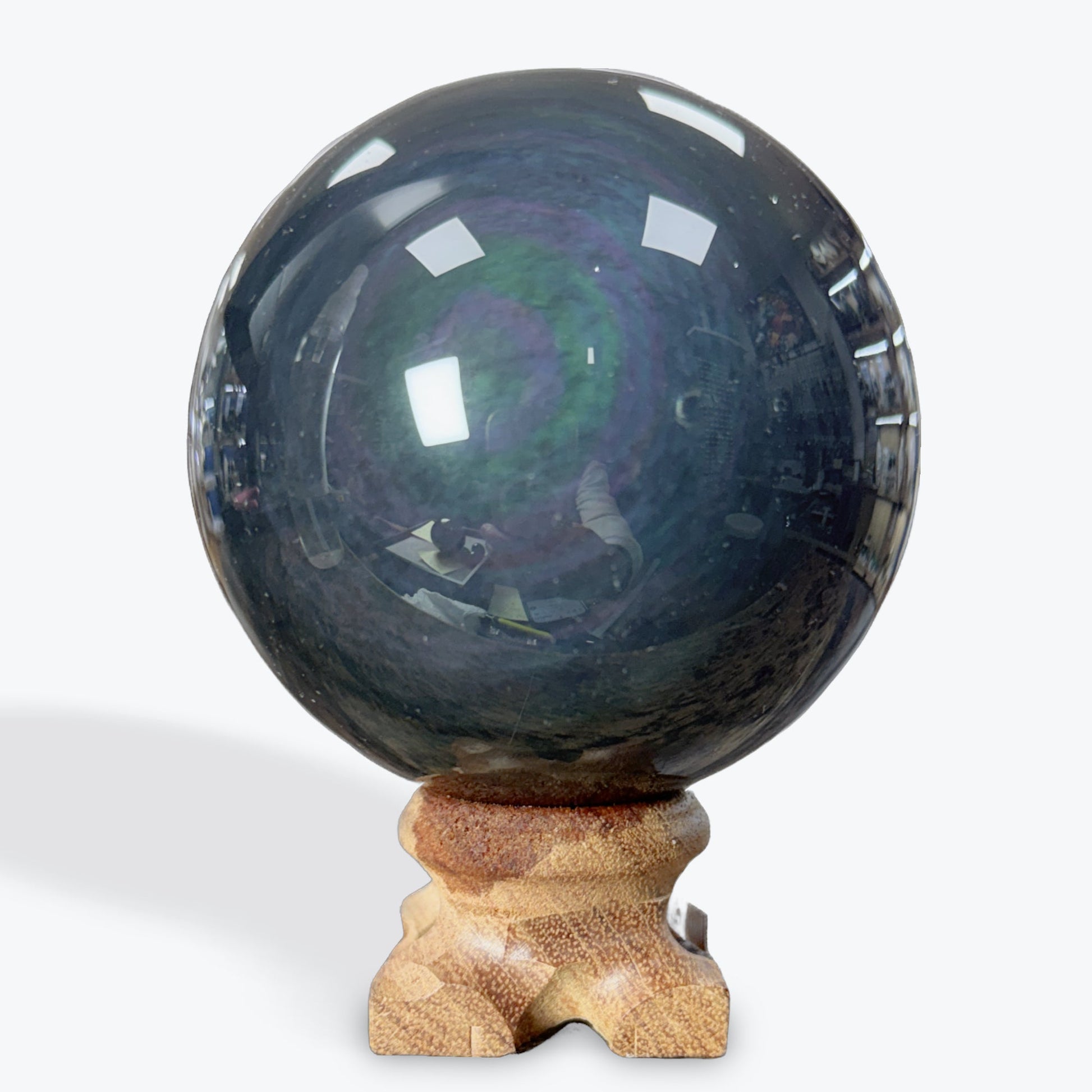 Sphère Obsidienne Œil Céleste très grand