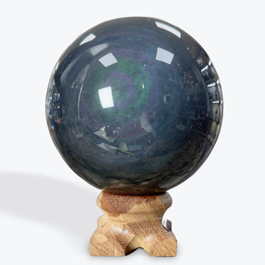 Sphère Obsidienne Œil Céleste très grand