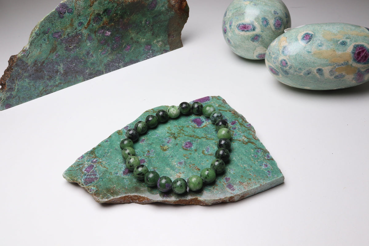 Bracelet Rubis sur Zoïsite