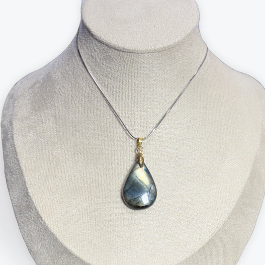 Pendentif en Labradorite avec bélière - Formes variée