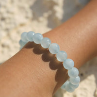 Bracelet en Aigue-Marine — Sérénité et Clarté - Tatum Cristal