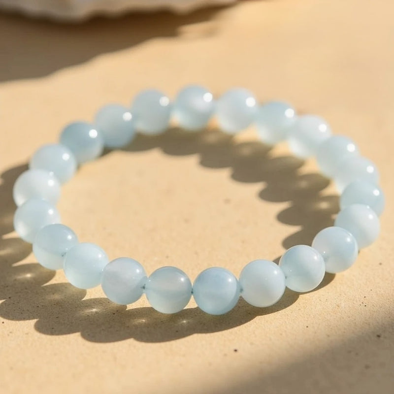 Bracelet en Aigue-Marine — Sérénité et Clarté - Tatum Cristal