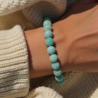 Bracelet "Océan Paisible" en Amazonite — Anti-Stress et Équilibre - Tatum Cristal