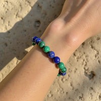 Bracelet en Lapis Lazuli & Malachite — Sagesse et Vérité - Tatum Cristal