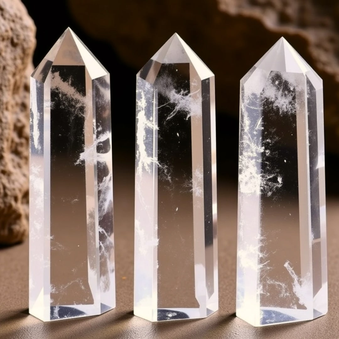 Pointe Purificatrice en Cristal de Roche — Purification et Amplification - Tatum Cristal