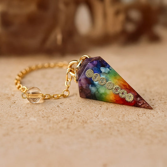 Pendule Divinatoire 7 Chakras - Tatum Cristal