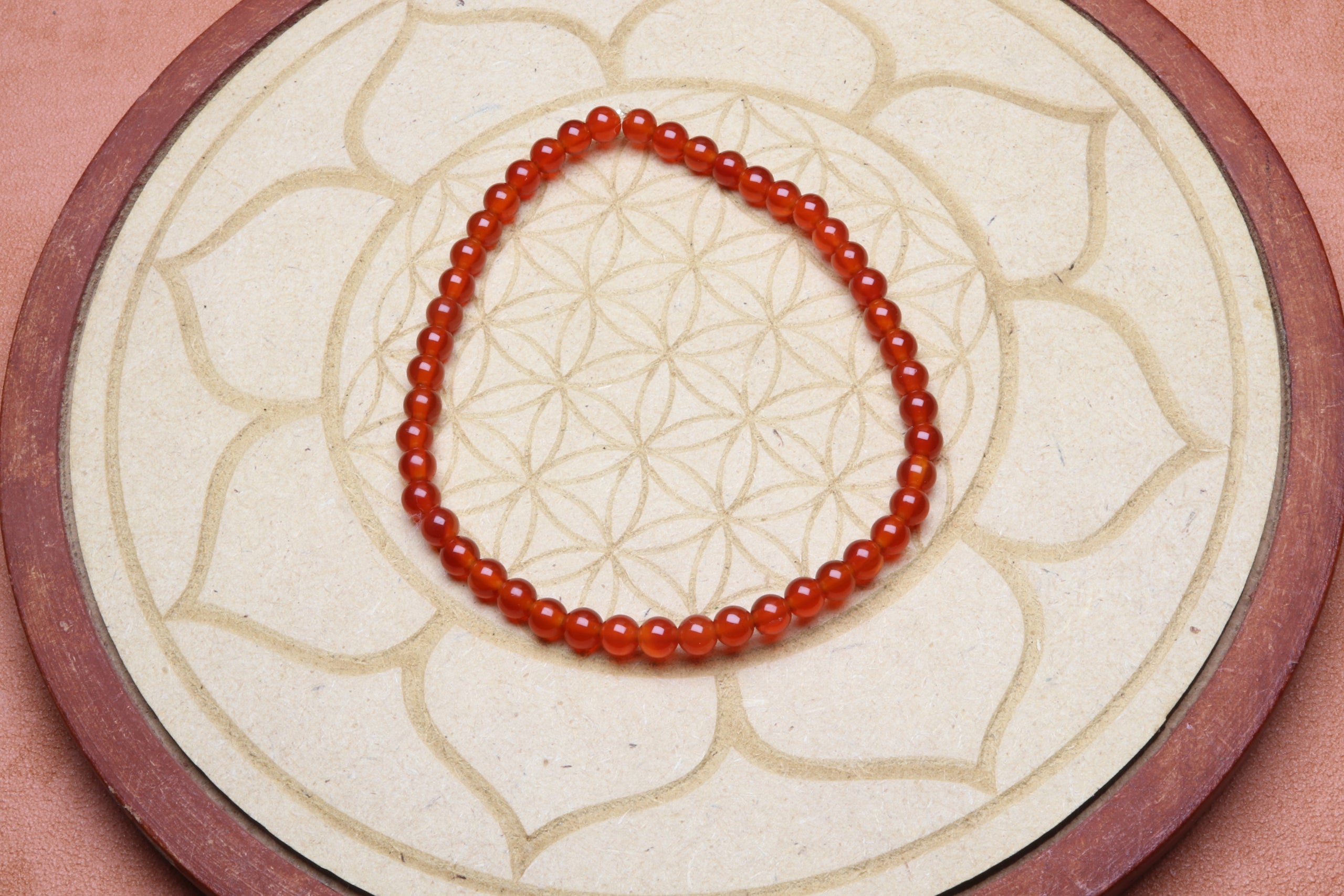 Bracelet en Cornaline - Courage et Vitalité 4mm