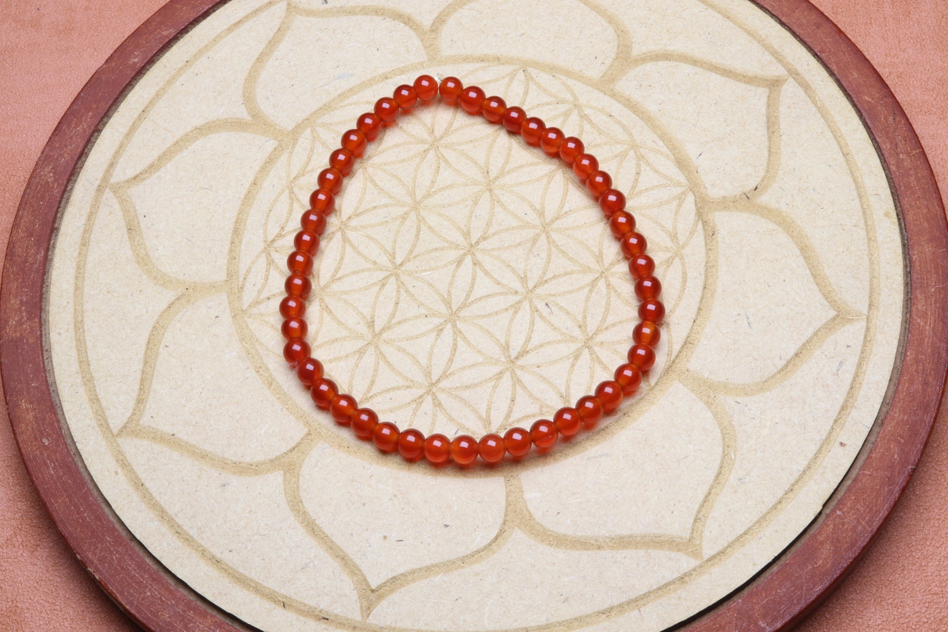 Bracelet Cornaline 4 mm