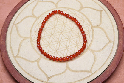 Bracelet Cornaline 4 mm