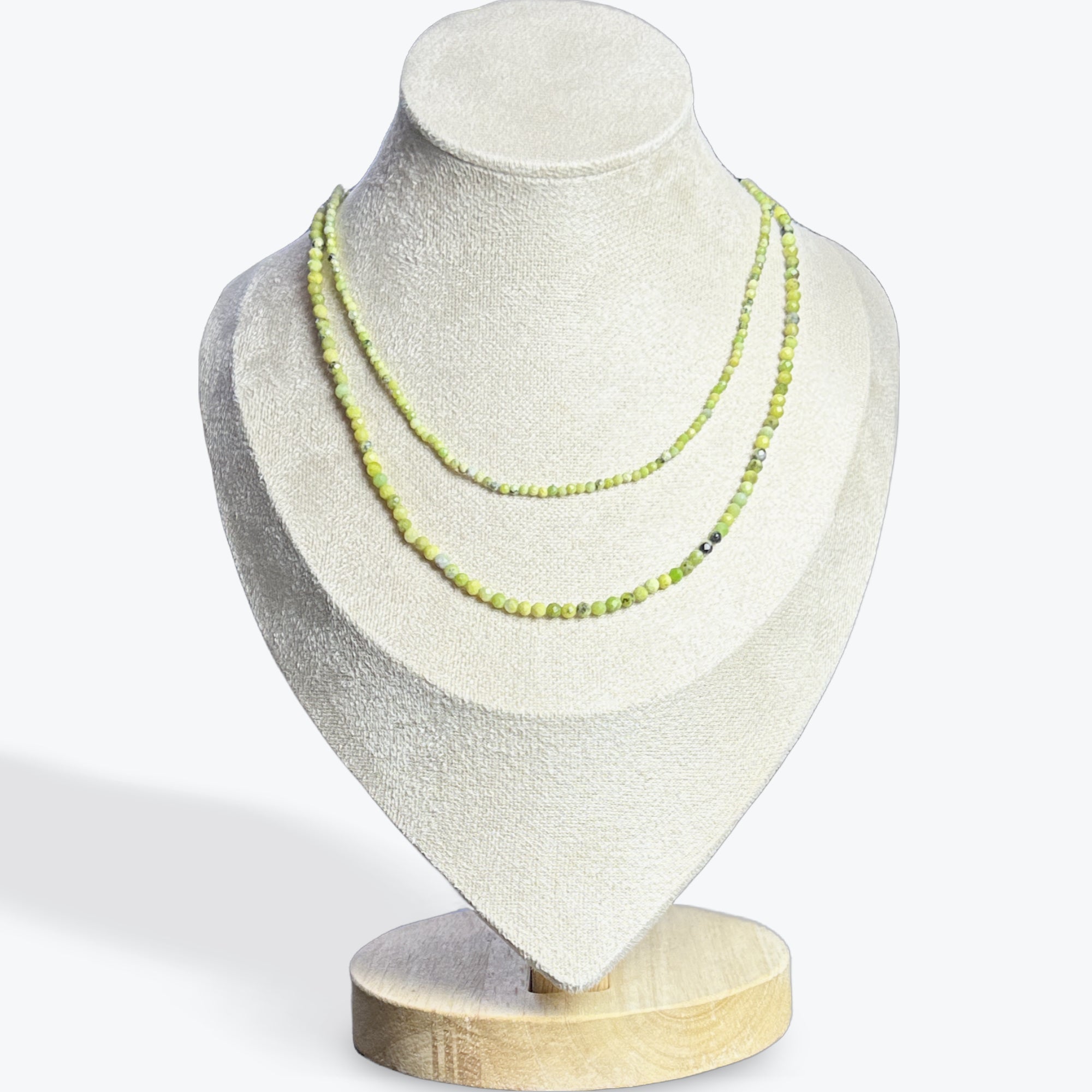 Collier Chrysoprase Facetté