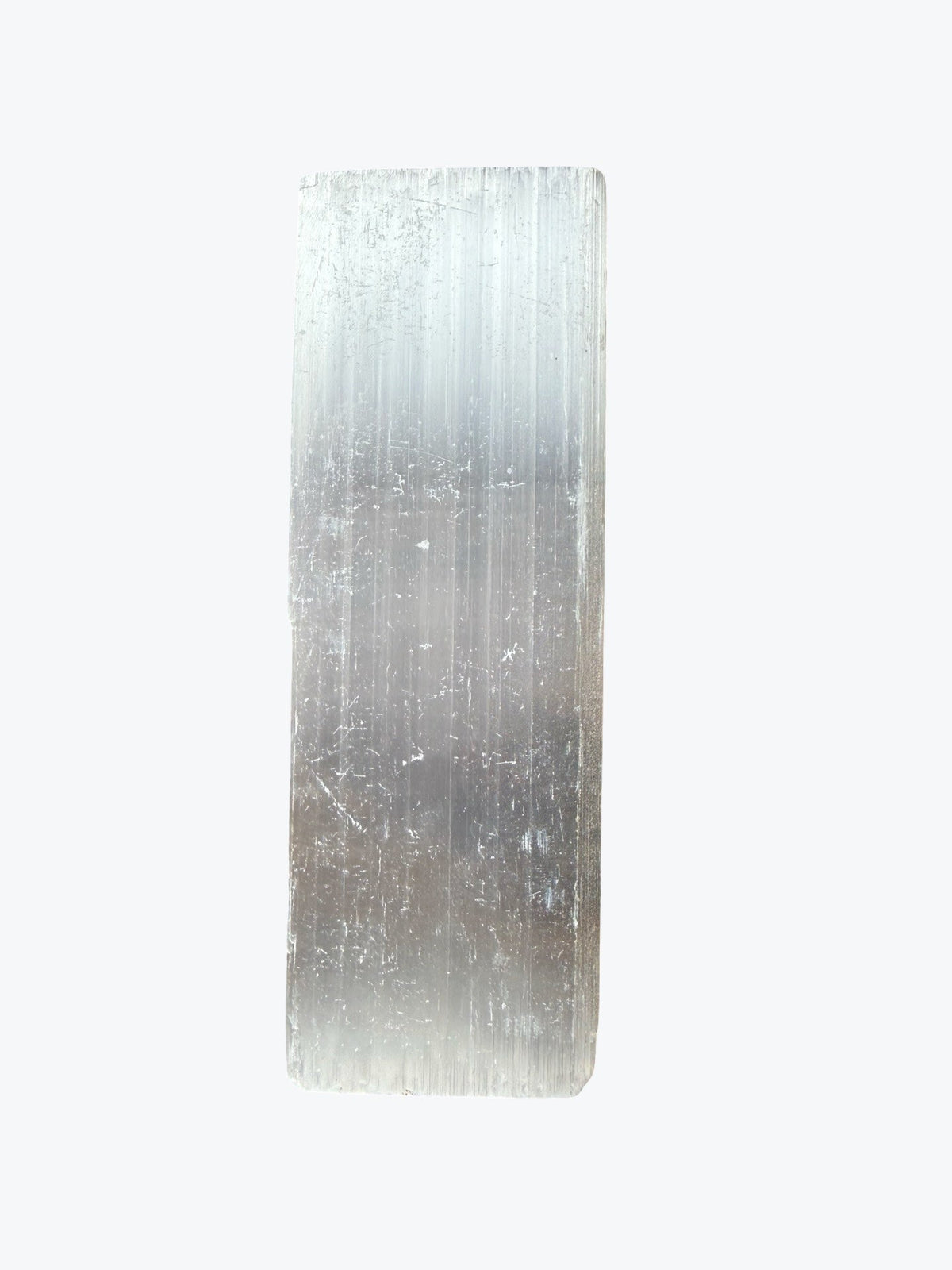 Petite plaque brute en sélénite, 10x3cm, environ 50 g