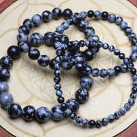 Bracelet Obsidienne Neige