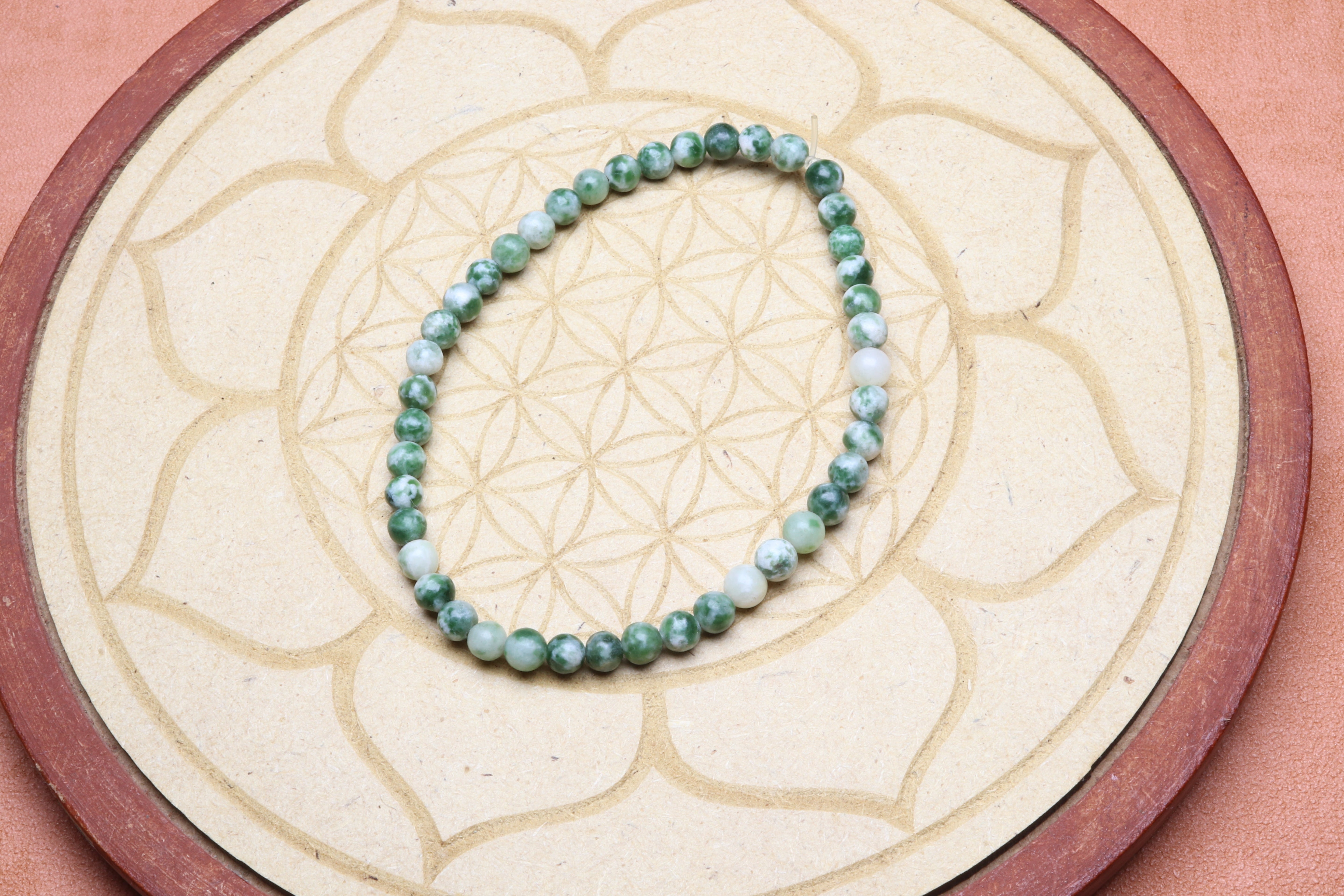 Bracelet Agate Mousse 4 mm