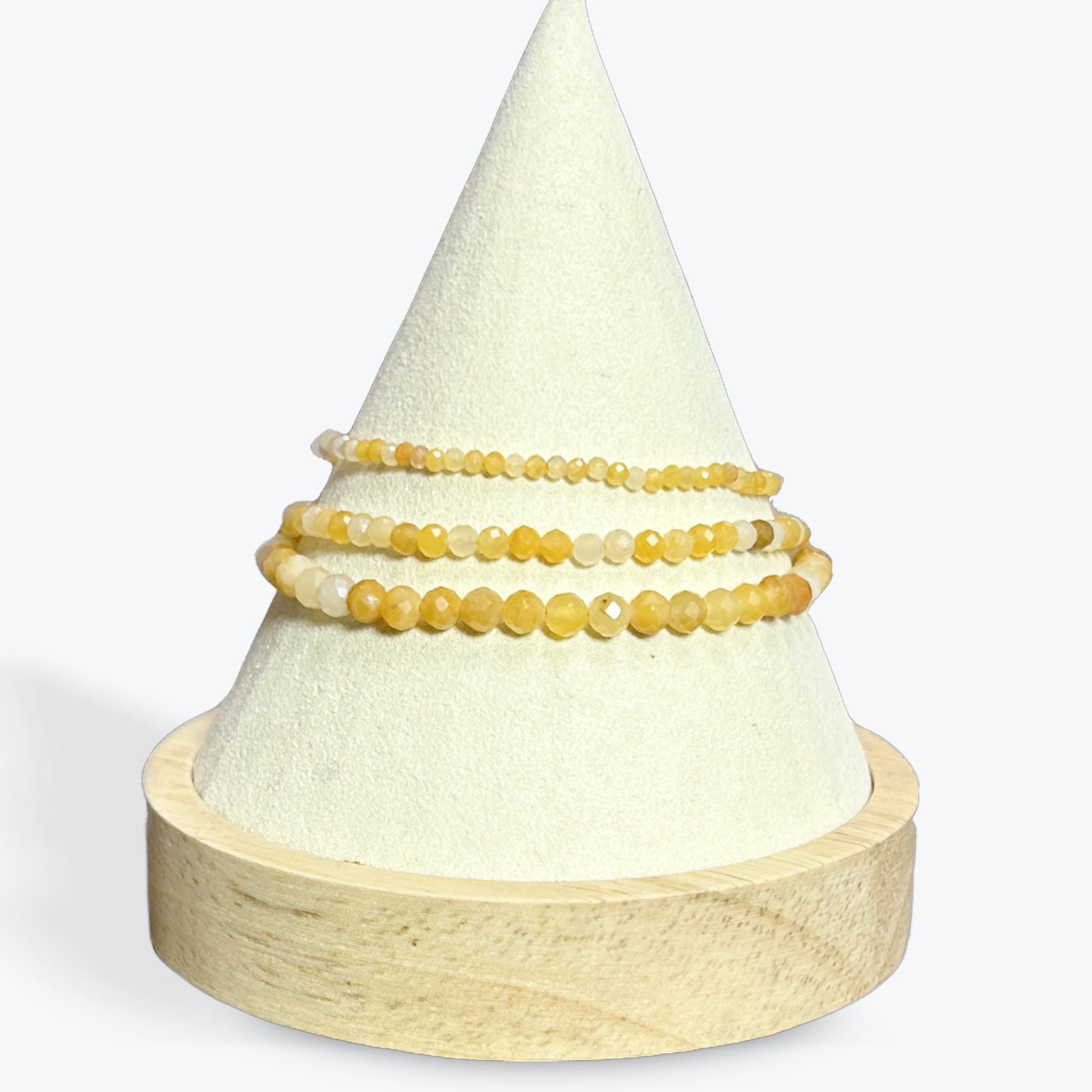 Bracelet Aventurine Orange facetté - 5