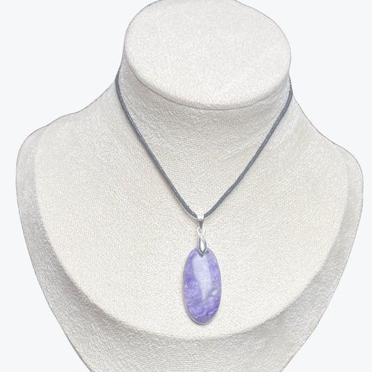 Pendentif Lépidolite ovale