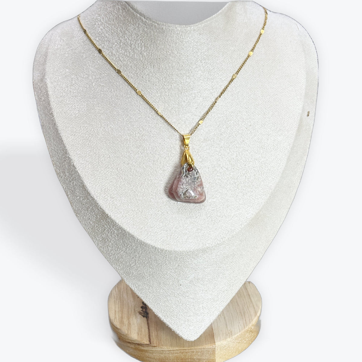 Rhodochrosite roulée - Pendentif