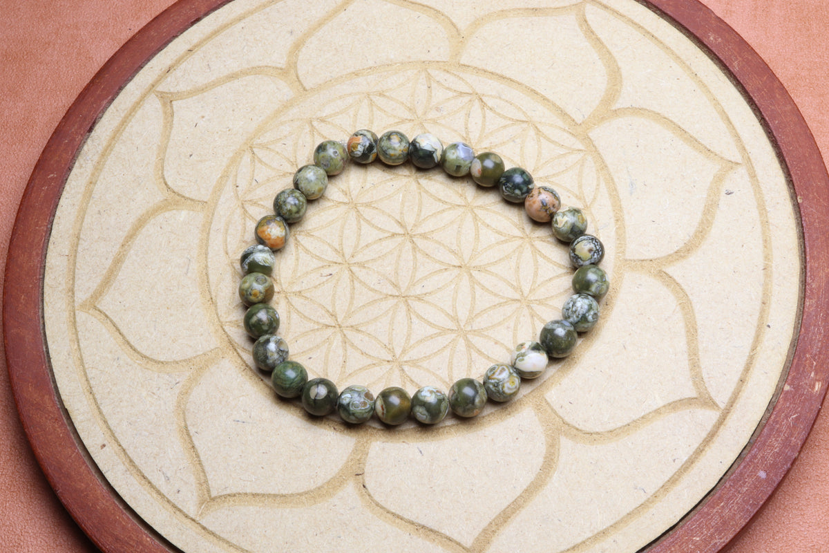 Bracelet Jaspe Océan – photo 2
