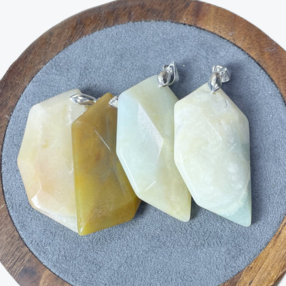 Pendentif Amazonite facettée
