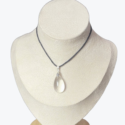 Pendentif Cristal de roche goutte