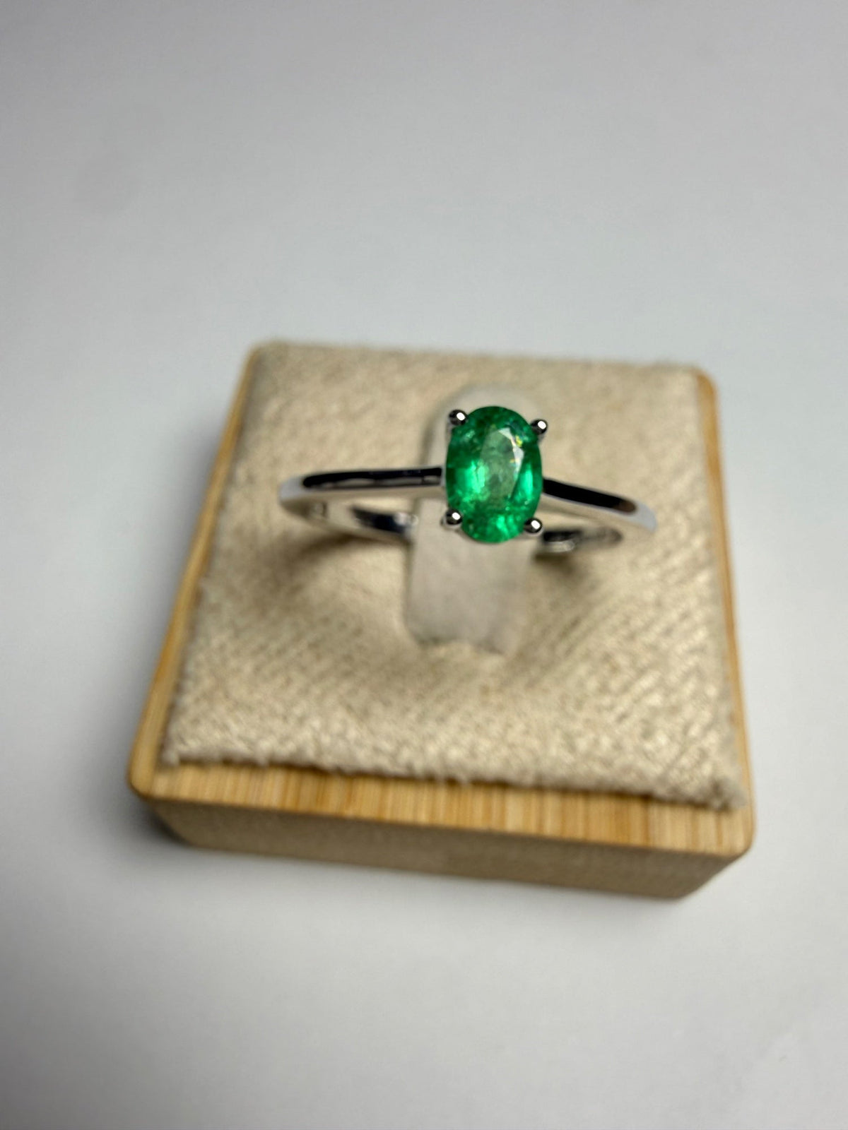 Bague en Émeraude Naturelle – Argent 925 – provenance Zambie